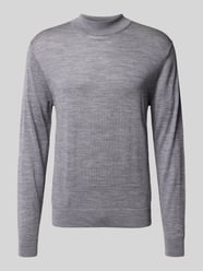 Sweter z dzianiny z wełny merino od Manuel Ritz - 16
