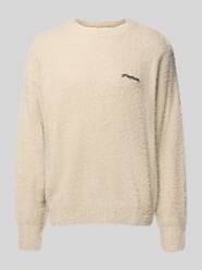 Sweter z dzianiny z okrągłym dekoltem model ‘Vernen’ od PEGADOR - 46