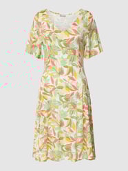 Mini jurk van een mix van viscose en elastaan, model 'Dottie' van Fransa Groen - 23