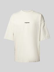 Oversized T-Shirt mit Label-Print Modell 'HUSSEY' von Pegador Beige - 8