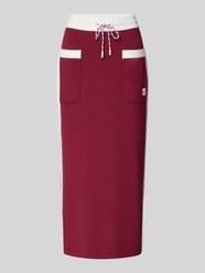 Straight Fit Midirock mit Logo-Print von Marc Cain - 12
