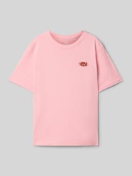 T-Shirt mit Label-Stitching Modell 'TAVIRA' von Jack & Jones Pink - 31