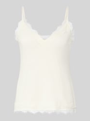 Spitzentop mit V-Ausschnitt von Jake*s Collection - 32