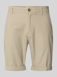 Szorty chino o kroju slim fit z mieszanki bawełny model 'LUTON' od Selected Homme - 28