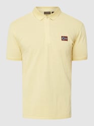 Poloshirt aus Baumwolle mit Logo-Aufnäher Modell 'Ebea1' von Napapijri Gelb - 16