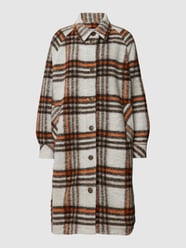 Hemdjacke mit Tartan-Karo von Emily Van den Bergh Weiß - 4