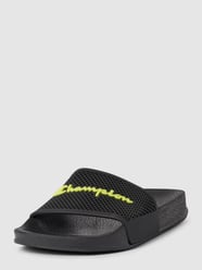 Slides mit Label-Detail von CHAMPION Schwarz - 27