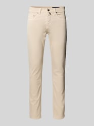 Tapered Fit Jeans im 5-Pocket-Design Modell 'Lyon' von Pierre Cardin Beige - 1