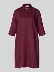 Knielanges Hemdblusenkleid aus Leinen mit 3/4-Arm von Christian Berg Woman - 15