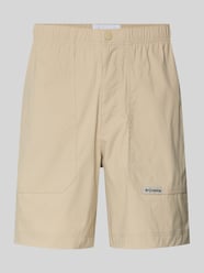 regular fit short met logopatch model 'Landroamer' van Columbia Beige - 32
