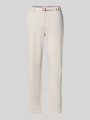 Chino mit Gürtel und Gesäßtaschen von Christian Berg Woman Beige - 36