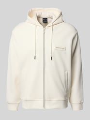 Bluza rozpinana z zamkiem błyskawicznym dwustronnym model 'FELPA' od Armani Exchange - 3