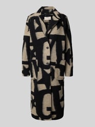 Płaszcz o kroju relaxed fit z dodatkiem wełny lana od Milano Italy - 38