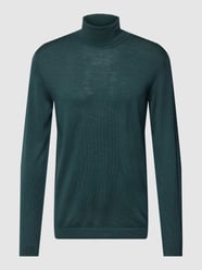 Rollkragenpullover aus Wolle Modell 'MERINO MOCKN' von Esprit Collection Grün - 46