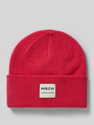 Beanie mit Label-Patch Modell 'Mojo' von MSCH Copenhagen Pink - 6