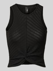 Slim fit tanktop met wikkellook, model 'SANDY' van Only - 5