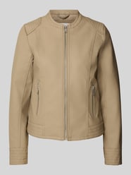 Jacke in Leder-Optik Modell 'Acom' von B.Young Beige - 27