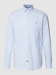 Stretch Slim Fit Business-Hemd aus Baumwolle mit Vichy-Karos von Tommy Hilfiger Tailored Blau - 13
