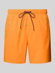 Regular Fit Badehose mit Reißverschlusstasche von Puma Orange - 1