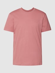 T-Shirt mit geripptem Rundhalsausschnitt Modell 'Clark-R' von Strellson Rosa - 41