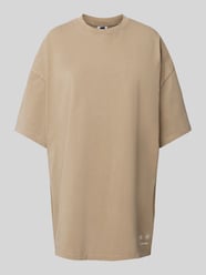 Oversized T-Shirt mit Label-Print von Karo Kauer Beige - 3