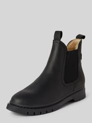 Stiefeletten aus Leder mit elastischen Einsätzen von Tamaris Schwarz - 40