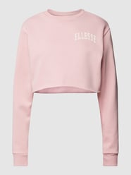 Kort sweatshirt met rolzoom, model 'Canleo' van Ellesse Roze - 16