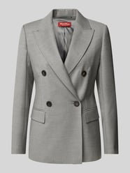 Blazer met klepzakken van Max Mara Studio Grijs / zwart - 5