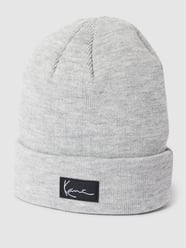 Beanie mit Label-Patch Modell 'Signature' von KARL KANI Grau - 23