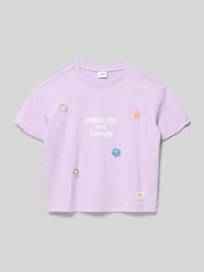męski t-shirt o kroju regular fit z czystej bawełny od s.Oliver RED LABEL - 9
