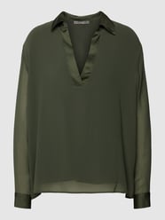 Blouse met V-hals van Jake*s Collection Groen - 7