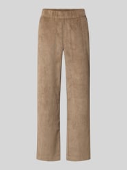 Flared Fit Stoffhose in Cord-Optik Modell 'Magdalene' von ZABAIONE Beige - 10