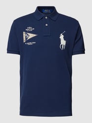 Poloshirt mit Patch von Polo Ralph Lauren Blau - 45