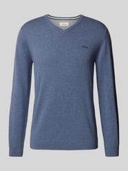 Sweter z dzianiny z prążkowanymi wykończeniami od s.Oliver RED LABEL - 47