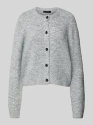 Regular Fit Strickjacke mit Wollanteil und Knopfleiste Modell 'NOVAH' von Vero Moda Grau - 20