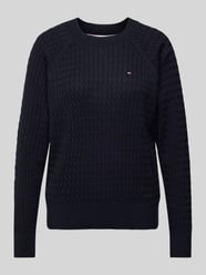 Sweter z dzianiny z wyhaftowanym logo od Tommy Hilfiger - 14