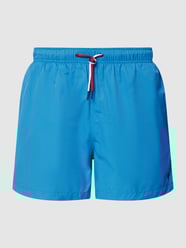 Badehose mit Label-Stitching Modell 'Gregory' von MCNEAL Blau - 4