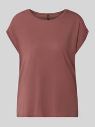 Regular Fit T-Shirt aus Lyocell-Mix Modell 'AVA' von VERO MODA Pink - 38