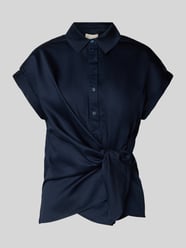 Relaxed fit blouse met knoopdetail van Milano Italy - 22