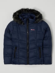 Steppjacke mit Webpelz Modell 'Miller' von Bench Blau - 4