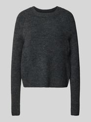 Sweter z dzianiny o kroju regular fit z prążkowanej dzianiny model ‘ELLEN’ od Pieces - 38