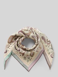 Seidentuch aus reiner Seide mit Allover-Paisley-Print von FRAAS Beige - 12