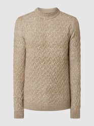 Pullover mit Zopfmuster von Tom Tailor Weiß - 17