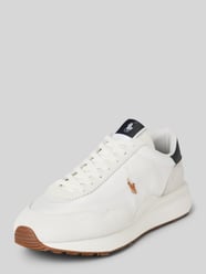 Ledersneaker mit Logo-Stitching Modell 'TRAIN' von Polo Ralph Lauren Weiß - 48