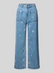 Jeans in verkürzter Passform mit Stitchings von Jake*s Casual - 38