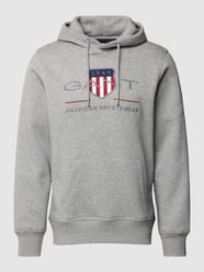 Hoodie mit Label-Stitching Modell 'ARCHIVE SHIELD' von Gant Grau - 37