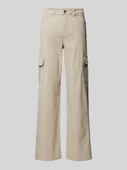 Extra Long Wide Fit Cargohose mit hoher Taille Modell 'TESSA' von Vero Moda Beige - 45