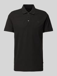 Poloshirt in melierter Optik von Matinique Schwarz - 20