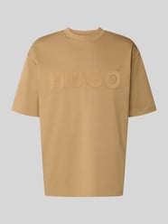 Regular Fit T-Shirt aus reiner Baumwolle Modell 'Dinkee' von HUGO Beige - 33