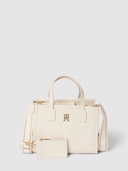 Handtasche mit Label-Applikation Modell 'CITY' von Tommy Hilfiger Beige - 41